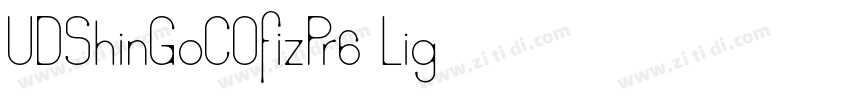 UDShinGoCOfizPr6 Lig字体转换